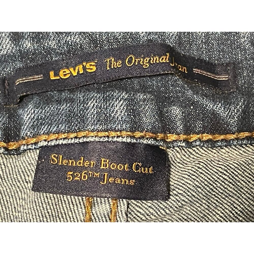 Levi's jeans womens 6 526 Slender bootcut stretch 27 x 30 blue - Picture 7 of 13